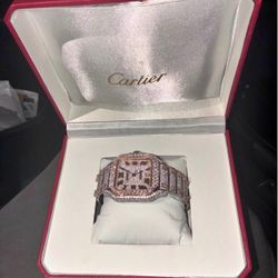 Cartier Watch Moissanite 