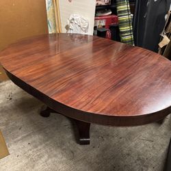 Antique Mahogany Dining Set - Table And Four Chairs 