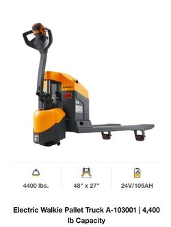 Electric Walkie Pallet Truck A-103001 | 4,400 lb Capacity