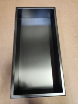 ALFI Brand ABNP2412-BB 24" x 12" Stainless Steel Horizontal Shower Niche - Brushed Brass (Open Box)