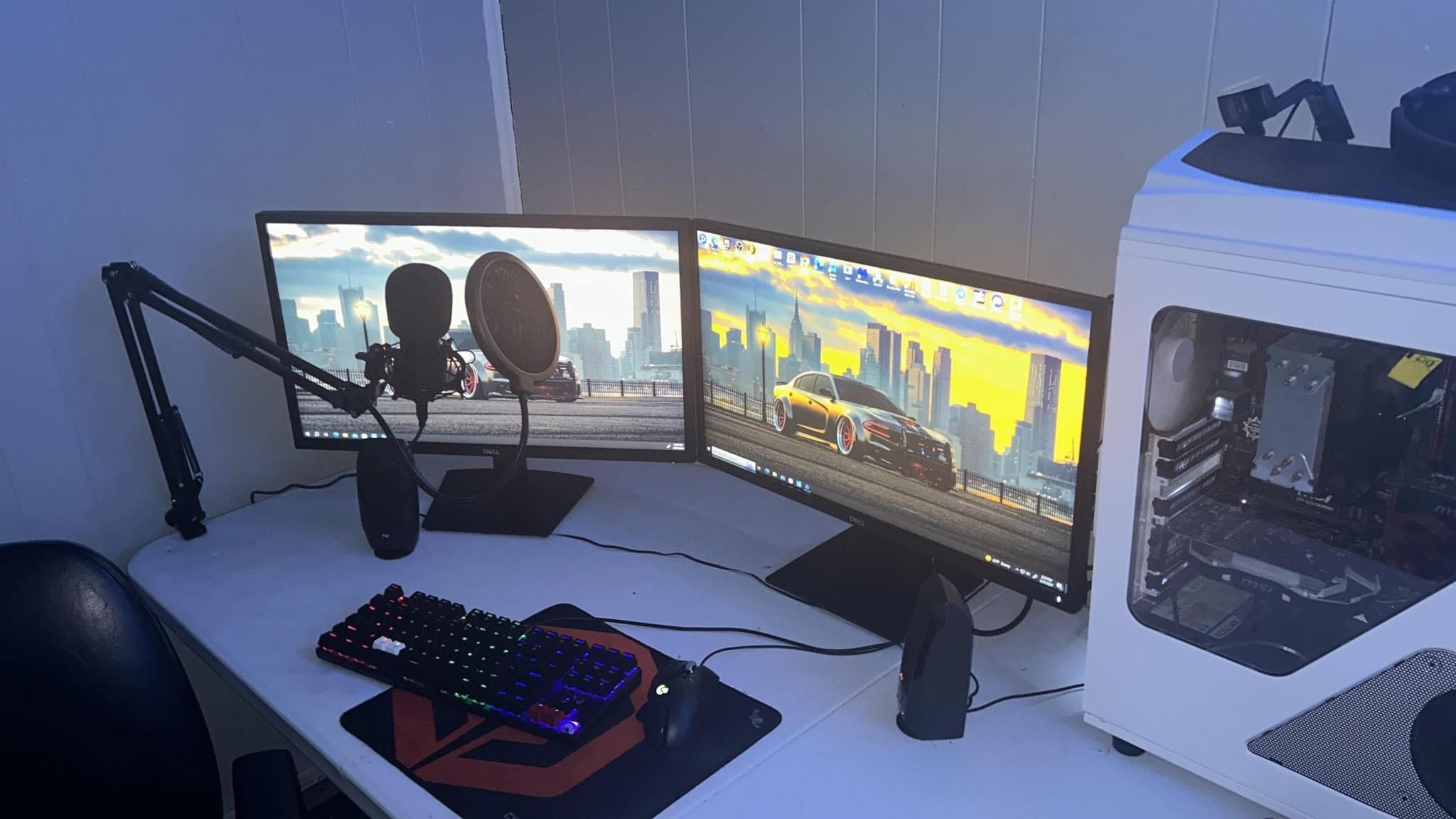 Pc Keyboard Mouse Pad Mic Speaker