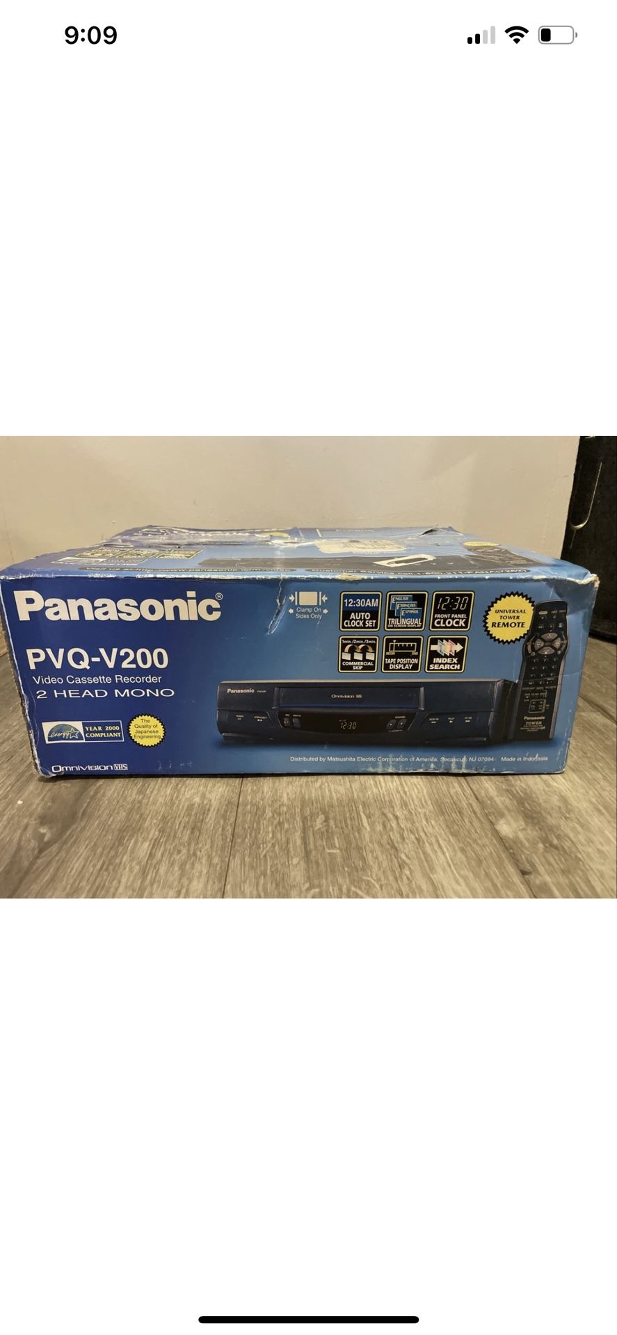 !!New!! Panasonic PVQ-V200 VHS VCR Player Recorder Omnivision
