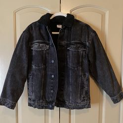 Zara Boys Sherpa Denim Jacket 