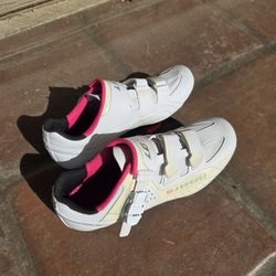 LG Road Cycling Shoes (EU 42 / Women’s 11) + Delta Cleats – $40