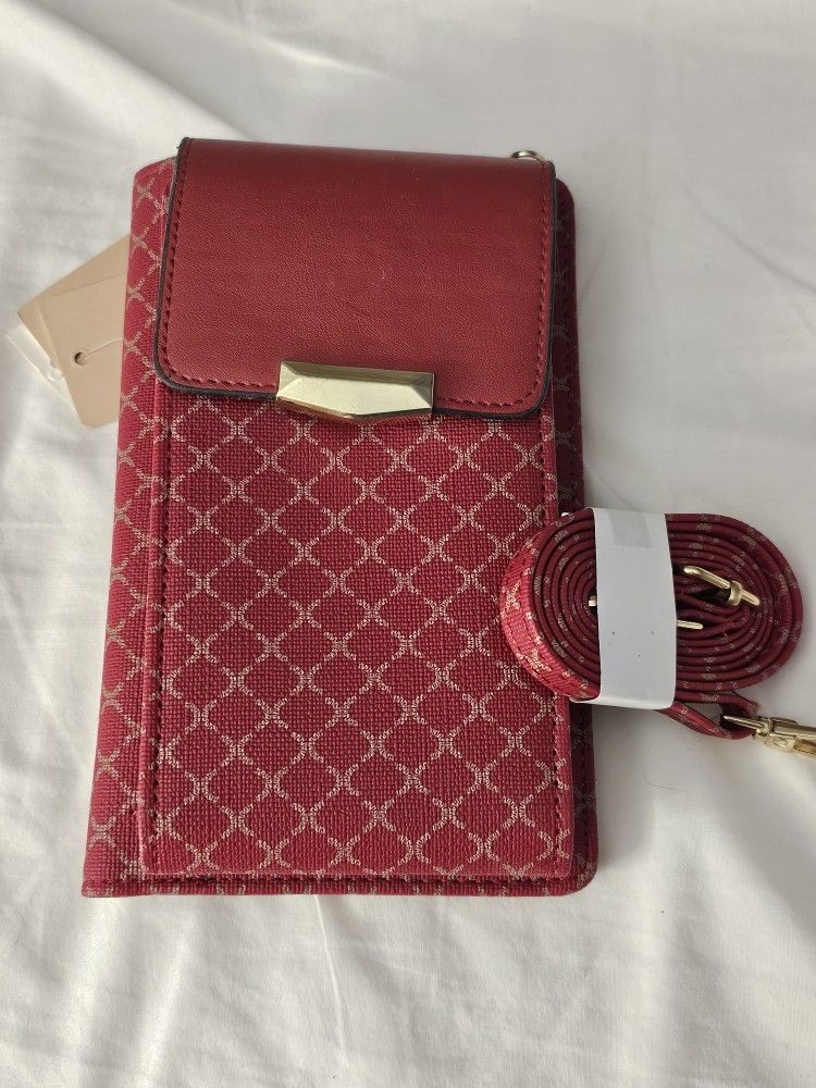 Beautiful Red Cell Phone Wallet