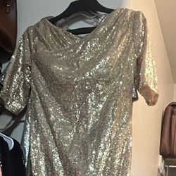 Gold Sequin Dress