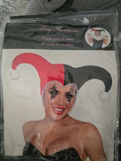 Harley quinn bonnet/headpiece