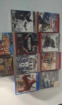 Great collection of PlayStation games here. Got a mix of PS3 and one PS4 game. Includes: Batman Arkham City, Dead Island, Call of Duty Black Ops, Call