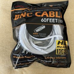 All Weather Resistant BNC Cable 60ft