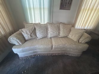 Sofa and pillows(Estate Sale)