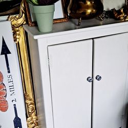 2 Doors Storage Whote Cabinet For Kitchen Or Bathroom 