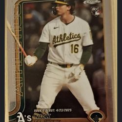 2025 Topps Chrome Update Nick Kurtz Rookie 
