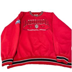 Vintage 90s Indiana Hoosiers Sweatshirt Lee Sport Embroidered IU Basketball XL