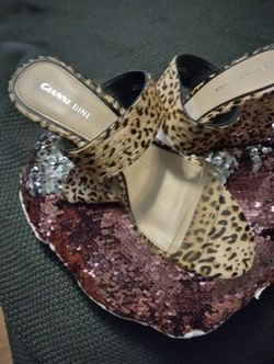Gianni Bini Leopard Sandals