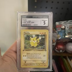 CGC 5 1st Edition Pikachu