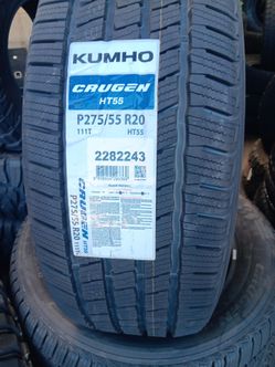 New set of tires 275 55 20 kumho