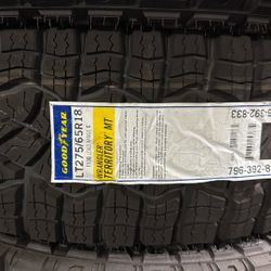 LT 275/65/18 Goodyear Wrangler Territory MT