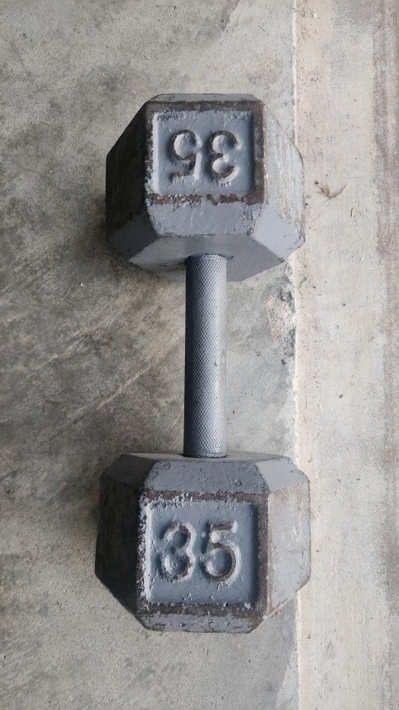 One 35 Lb Dumbbell