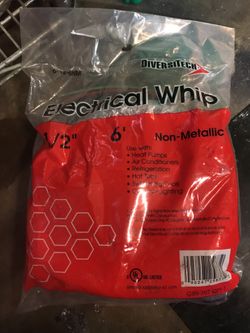 X2 1/2” 6’ electrical whips