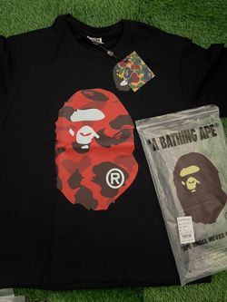 Black and red bape