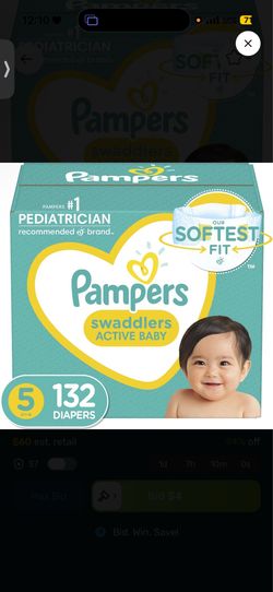 Pampers Swaddlers Active Baby Size 5 Diapers
