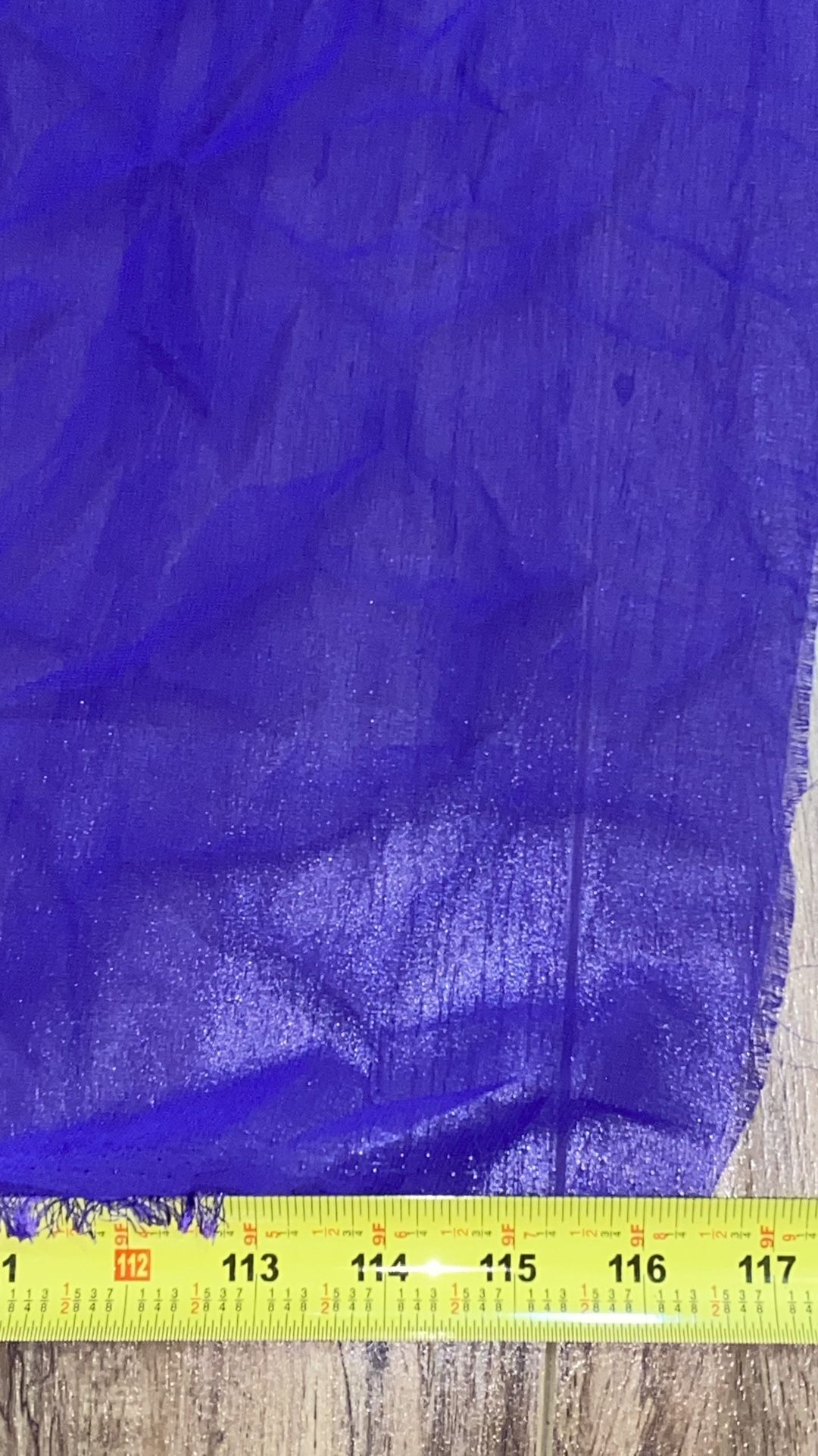 Violet Organza Drapes 9.5ft tall 5ft wide (3pc)