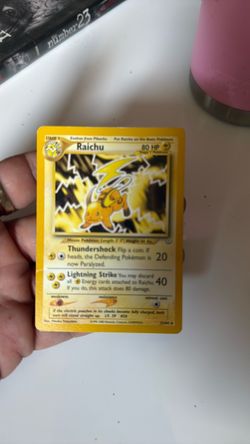 Raichu Holo Pokémon Card 21/64
