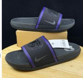 Nike Baltimore ravens flip flops