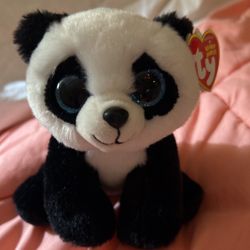 Bamboo, Beanie Baby Bear With Blue Eyes