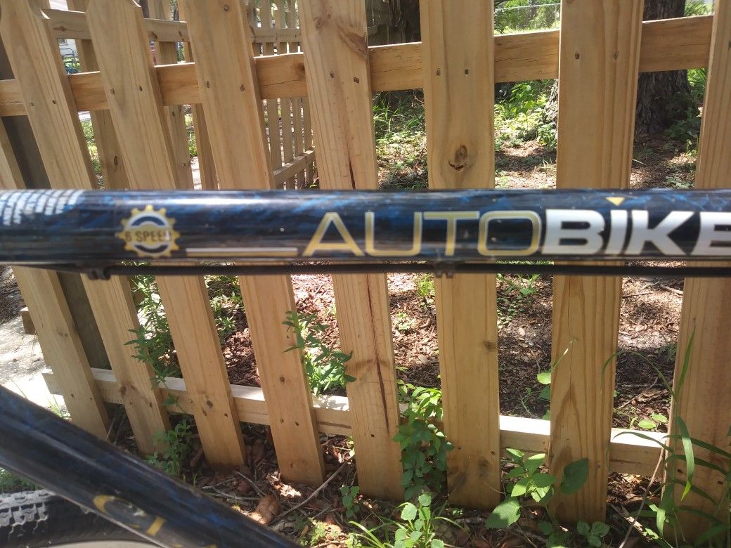 Csa autobike classic 6 speed automatic shifting bicycle BLUE