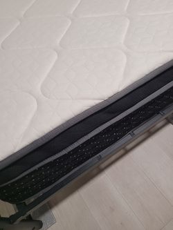 Queen bed mattress and frame