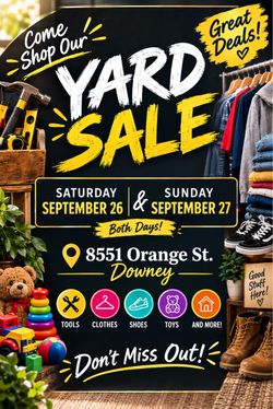 Downey yard sale.