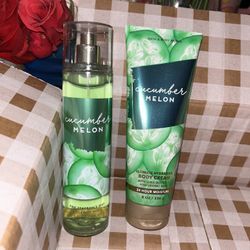 Bath & Body Works Melon Cucumber Set 