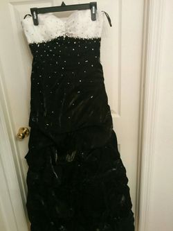 Ball gown with rhinestones