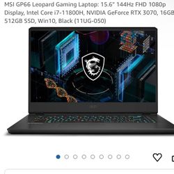 MSI GP66 Leopard  Gaming Laptop