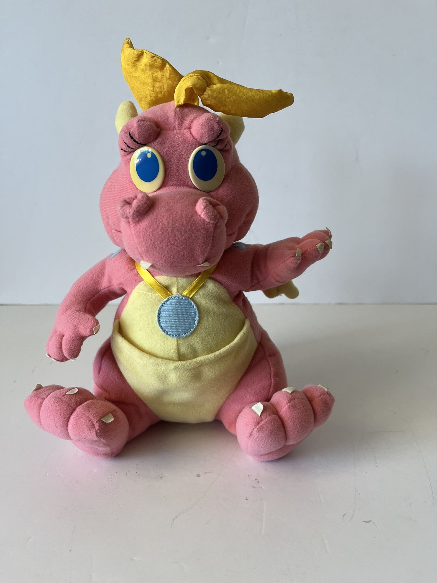 Vintage 1999 Playskool Dragon Tales CASSIE 6” Pink Dragon Plush