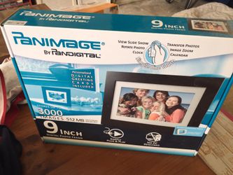 New Panimage PanDigital 9" LCD screen Digital Photo Frame in box, never used