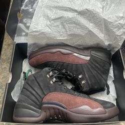 Air Jordan 12 A Ma Maniére Black Size 9.5 DS