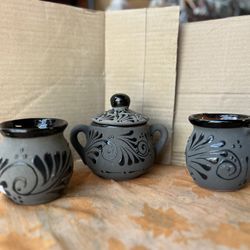 Set De Azucarera Y Dos Tazas 