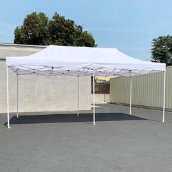 (NEW) $185 Heavy Duty 10x20 FT Ez Pop Up Canopy Outdoor Party Tent Instant Shades w/ Carry Bag