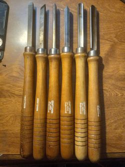 Vintage Craftsman Woodturning Chisels Set USA Made Wood Lathe Tools