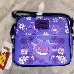 Loungefly Pokémon Gengar Floral Crossbody Bag