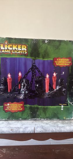 Gemmy Halloween Flicker Flame Gargoyle Chandelier