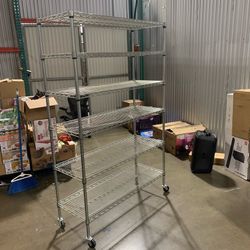 Wire rack shelves