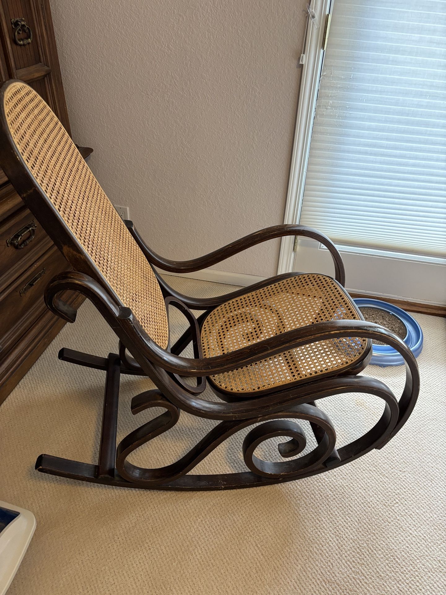 Vintage wooden rocking chair