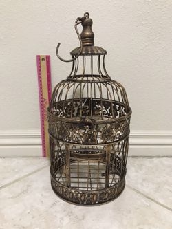 Metal Hanging Bird House Decoration