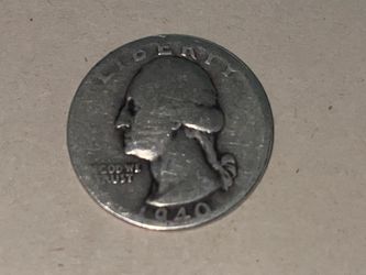 1940 Silver Eagle Quarter 90% Silver