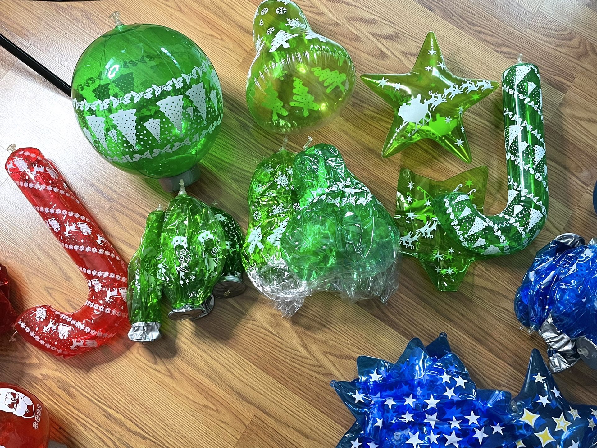 67 Inflatable Holiday Christmas Ornaments RED BLUE GREEN for Sale in Seattle, WA OfferUp