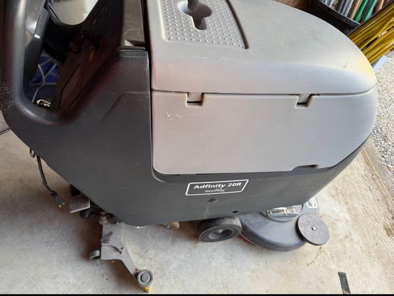 Advance Adfinity X20R REV Floor Scrubber, Viper VN 1500 burnisher, and Viper VN 2015 scrubber