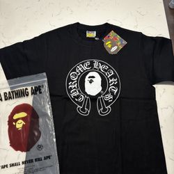 A Bathing Ape X Chrome T-Shirt Size Small 